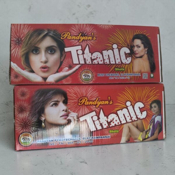 60 Shot Multicolour shots with Crackling (Titanic)